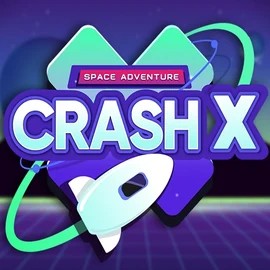 Logo of Crash X from Turbo Games at Slotmafia Casino