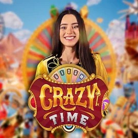 Crazy Time logo by Evolution at Slotmafia Casino