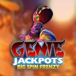 Genie Jackpots: Big Spin Frenzy slot logo by Blueprint Gaming at Slotmafia Casino