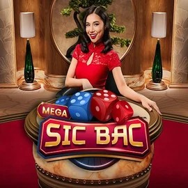 Mega Sic Bac online game logo by Pragmatic Play on slotmafiacasino.eu