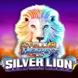 Stellar Jackpots with Silver Lion by Lightning Box Game, showcased at slotmafiacasino.eu – game logo