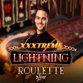 Official Live Casino logo: XXXtreme Lightning Roulette by Evolution at Slotmafia Casino
